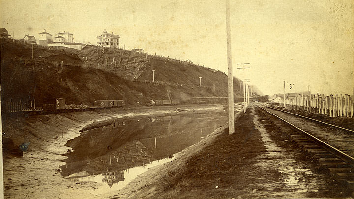 Northern Pacific Railroad "Half-Moon" Yards, Tacoma, 1884