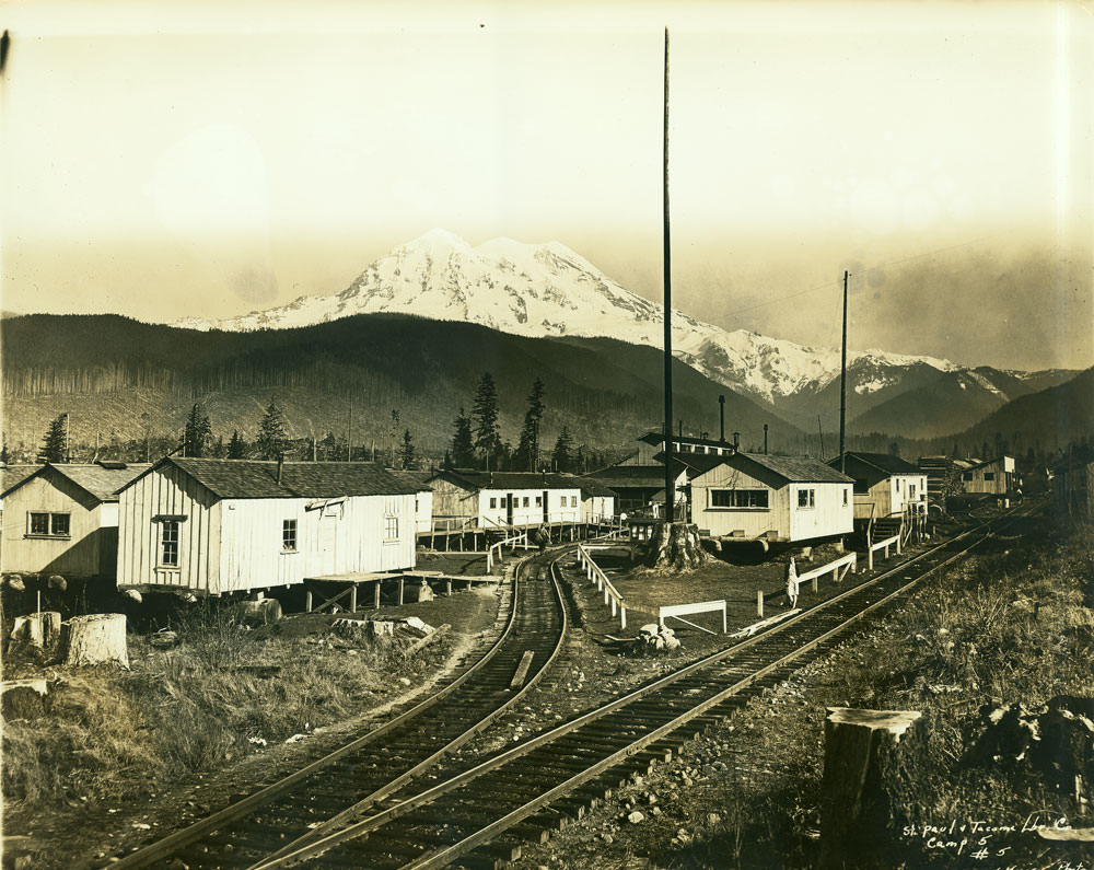 St Paul and Tacoma Lbr Co. Camp 5, 1908