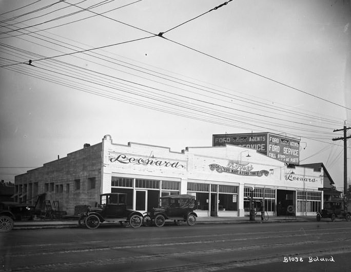 Edward P. Leonard, Ford Motor Company Agent, 5615 South Union Avenue, Tacoma, 1918