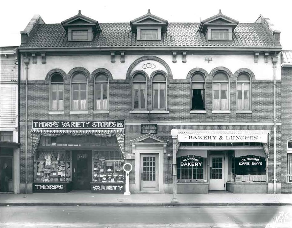 Business block on South Union Avenue, Tacoma, 1927