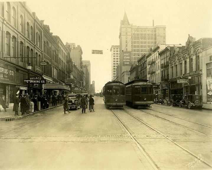 Thirteenth Street and Pacific Avenue, Tacoma, 1925