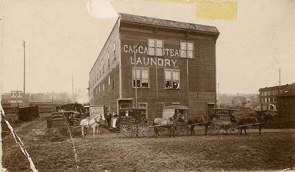 Cascade Steam Laundry, 2124 A St., Tacoma, 1890