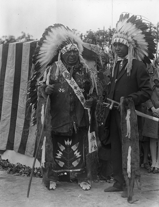 Chief Minnenick, Chief Yellow Beak, Tacoma, 1926