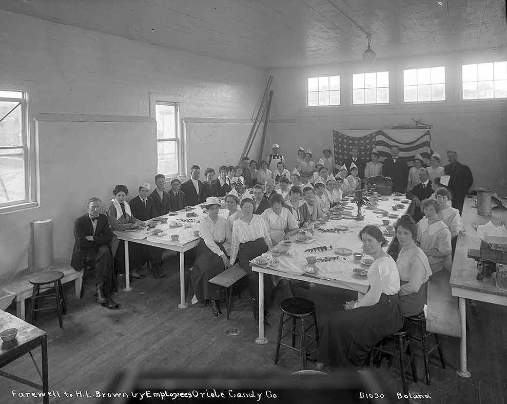 Farewell to H.L. Brown by Employees Oriole Candy Co., Tacoma, 1918