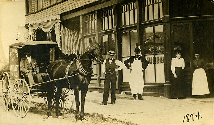 The People's Hand Laundry, 1117 South Eleventh Street, Tacoma, 1894