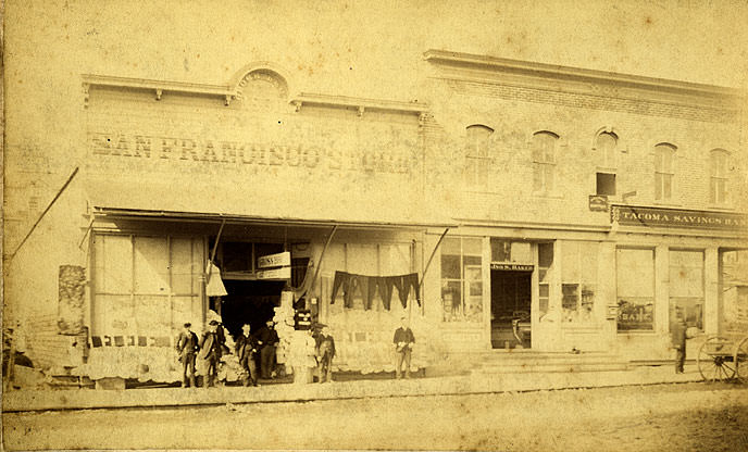 San Francisco Store, The Gross Brothers' Store on Pacific Avenue, Near Ninth Street, Tacoma, 1881