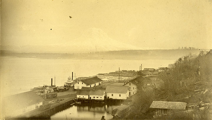 Northern Pacific Railroad Dock Tacoma, 1890