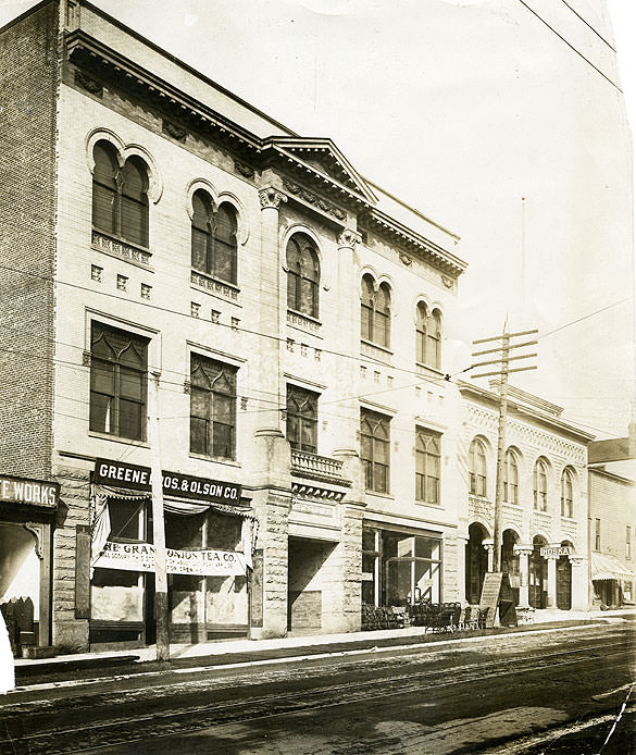 Masonic Temple, 734-726 St. Helen's Avenue, Tacoma, 1905