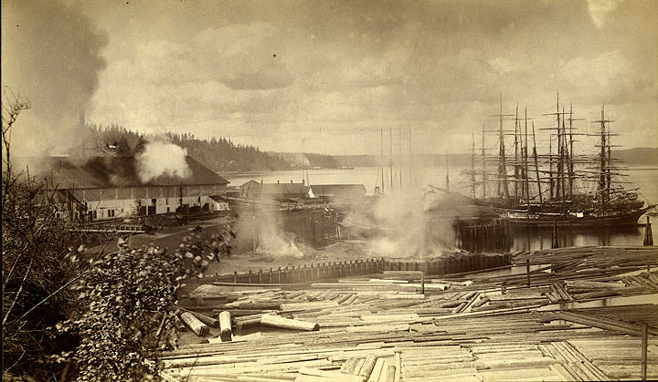 Tacoma Mill Company, Old Town, Tacoma, 1889