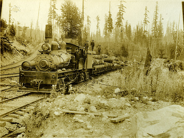 Shay Locomotive, St. Paul & Tacoma Lumber Co., Western, 1921