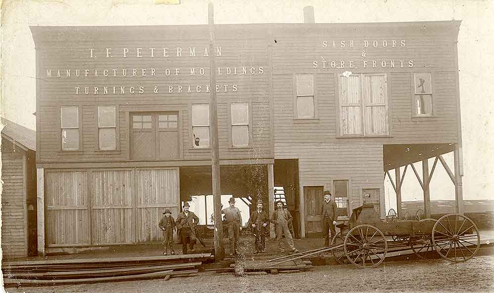 Theodore F. Peterman, Mfgr. Sash, Doors & Moldings, 2533 Jefferson Ave., Tacoma, 1890