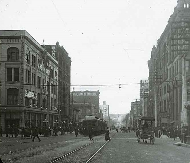 Pacific Avenue, Tacoma, WA, looking south from 11th St, 1910
