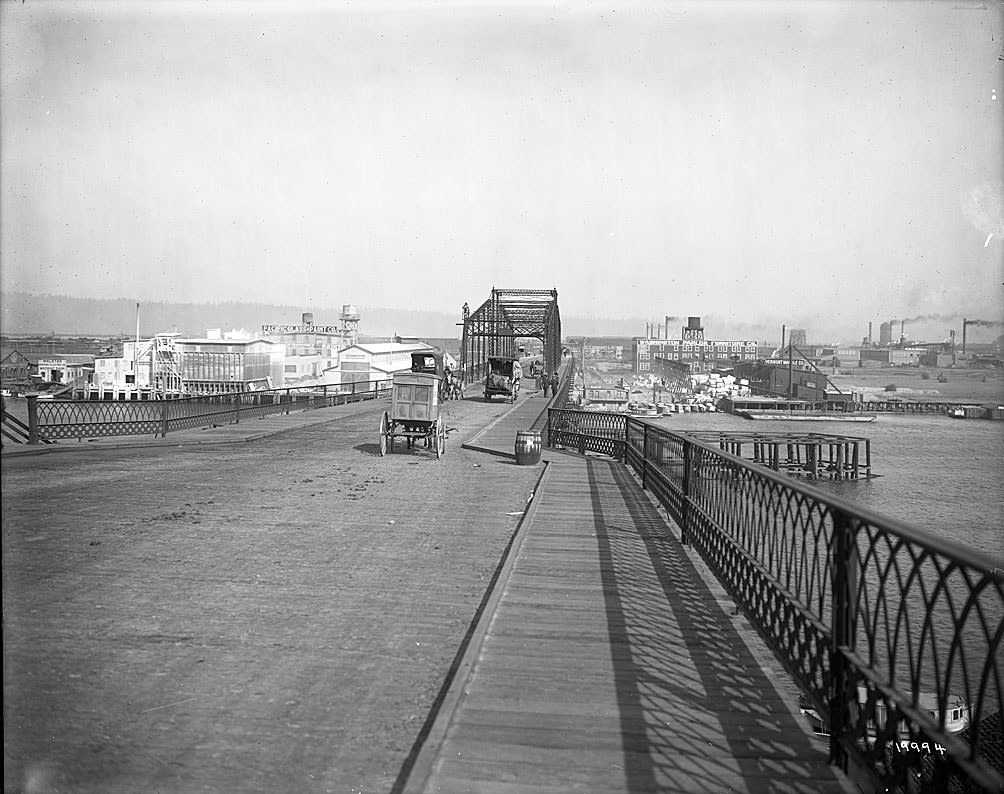 Bridge leading to manufacturing district—Tacoma, 11th Street bridge, 1910