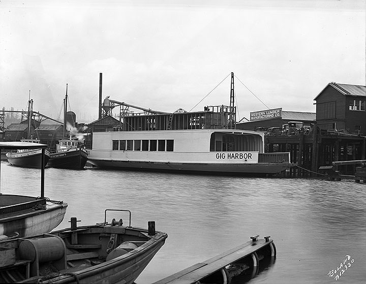Western Boat Building Co., Gig Harbor ferry, Tacoma, 1925