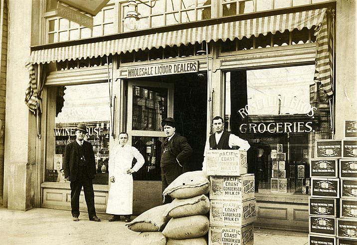 Rosellini Bros., 1523 South C Street, Tacoma, Grocers and Wholesale Liquor, 1914