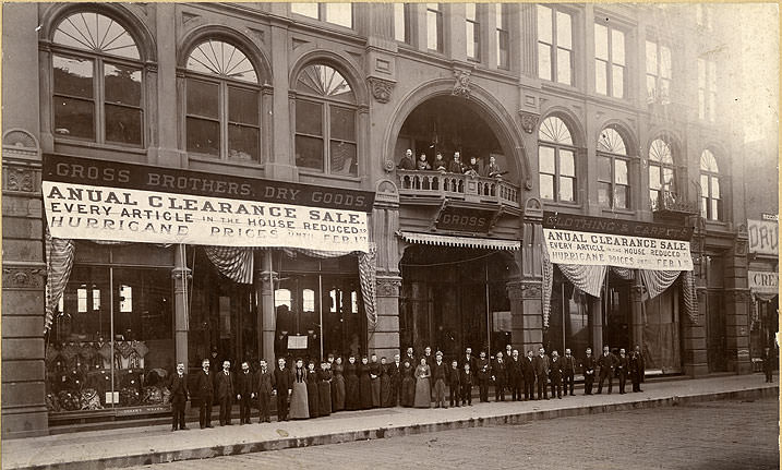 Pacific Ave. Tacoma. Wash / Looking North from 13 St, 1892