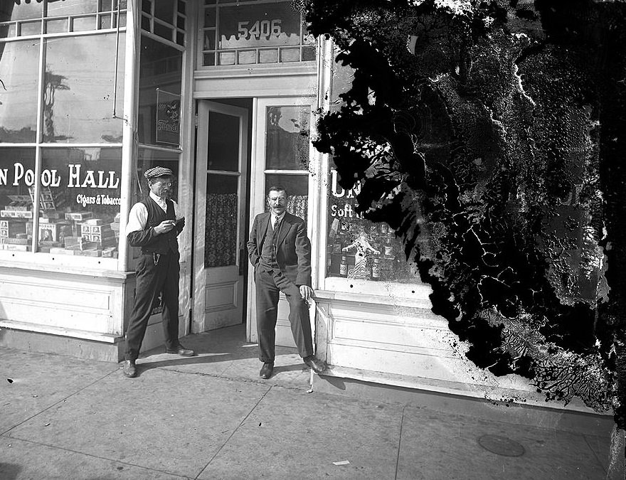 Union Pool Hall, South Tacoma, 1918