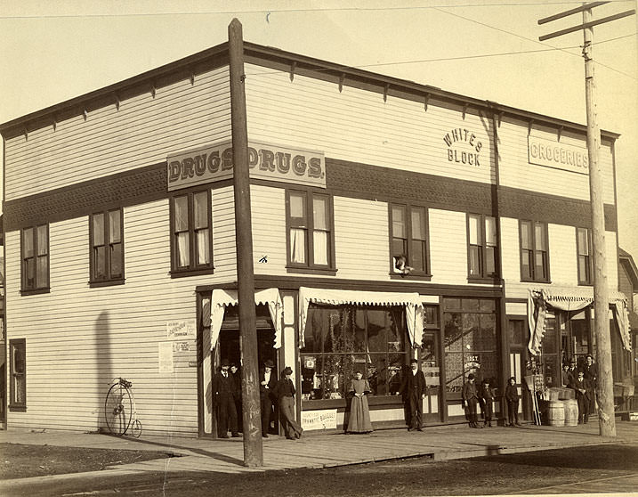 Quiett & Roice, Drugstore, 2411 Sixth Avenue, Tacoma, 1893