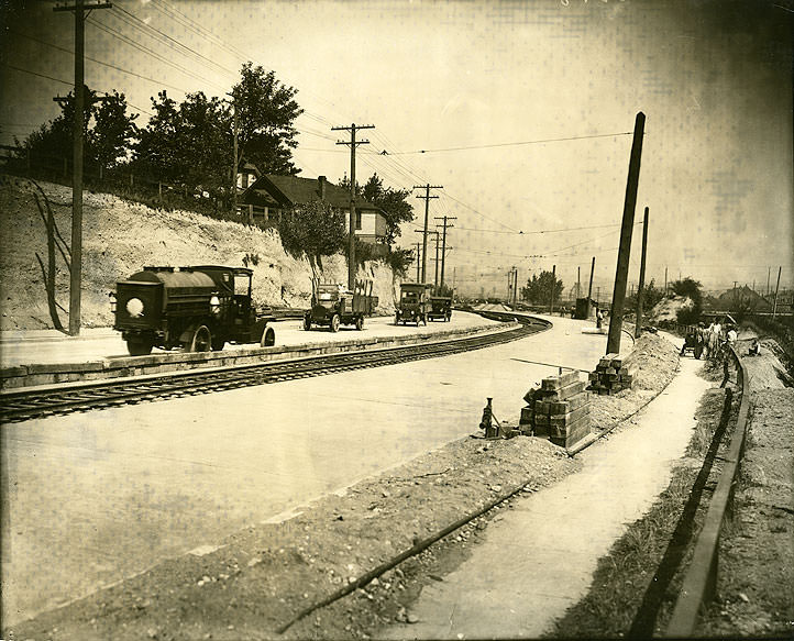 Portland Cement Co. Paving Jefferson Ave, Tacoma, 1918