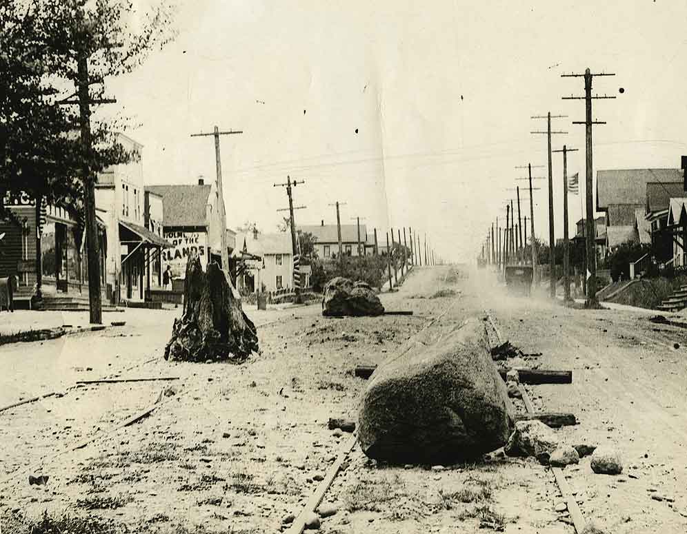 Near end of Pt. Defiance line, 1917