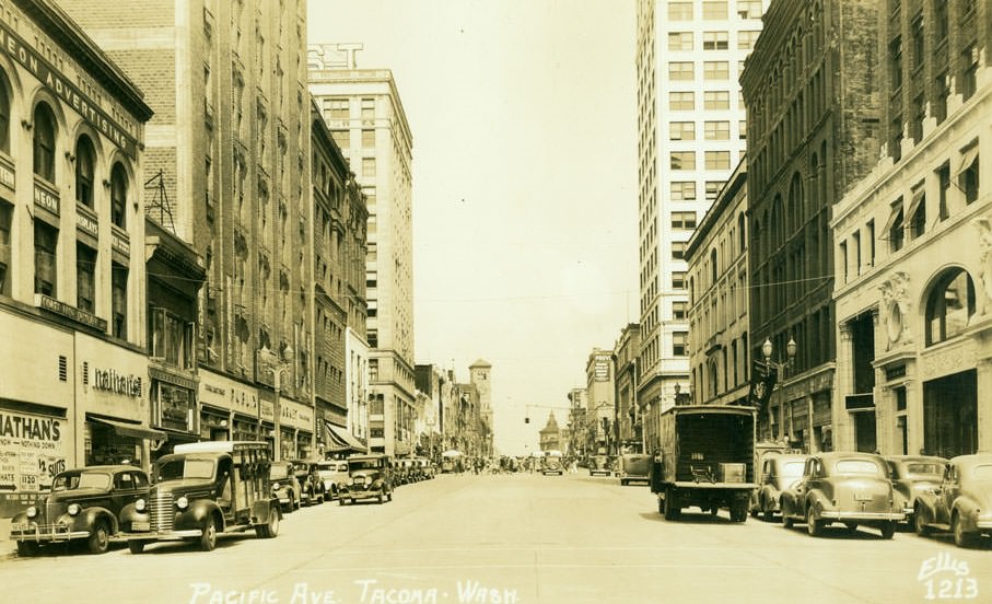 Pacific Avenue, Tacoma, 1935
