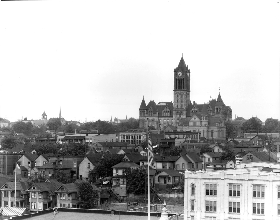 Pierce County Court House and Hilltop Neighborhood, 1927