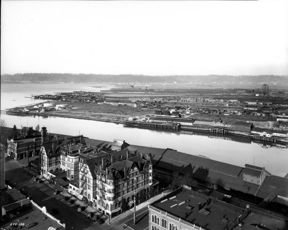 Tideflats from Washington Building, 1927