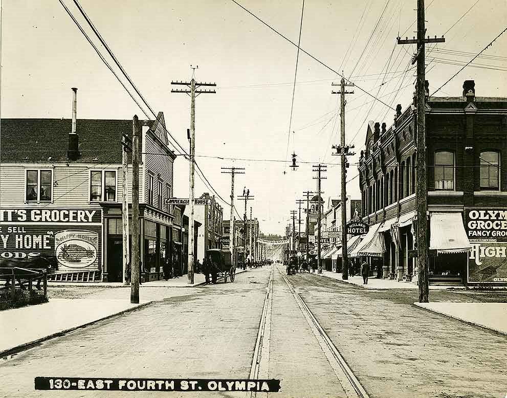 East Fourth St. Olympia, looking west, 1906