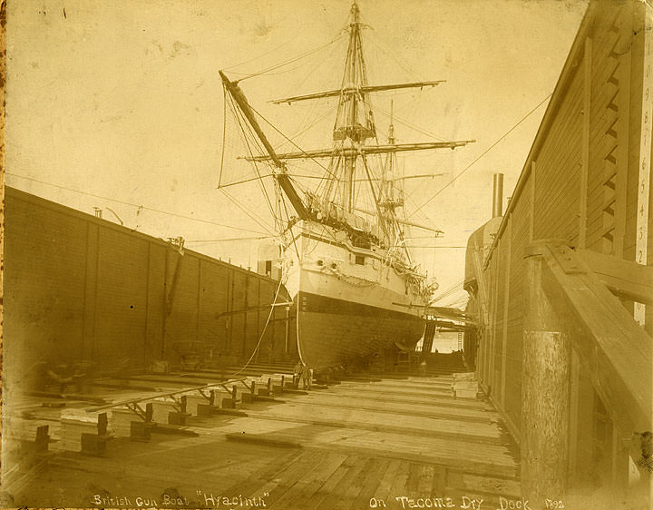 British Gun Boat Hyacinth, 1892