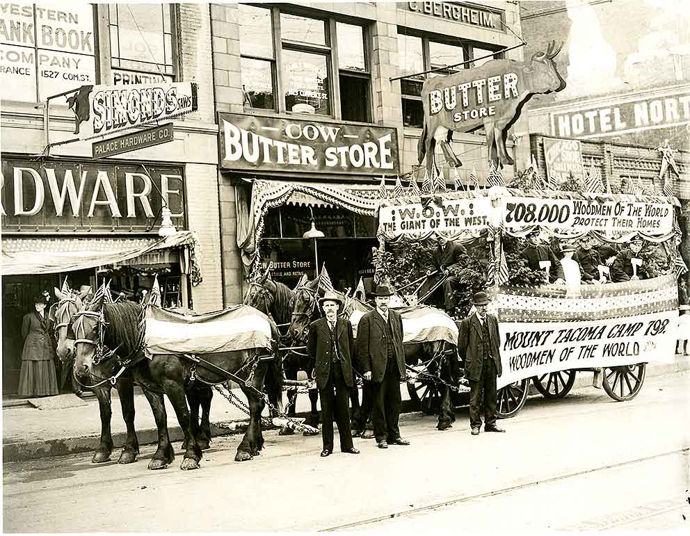 Woodmen of the World float, 1912