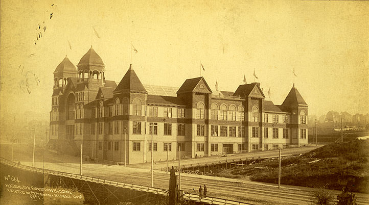 Washington Exposition Building, Erected by Opperman & Berens Const, 1891