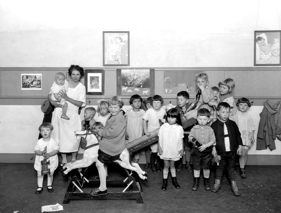 Nursery at First Baptist Church, 1926