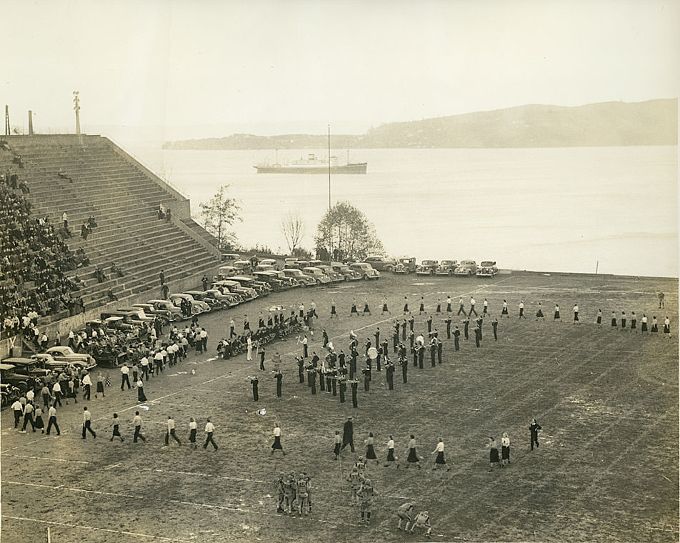 Half time, Stadium Bowl, 1936