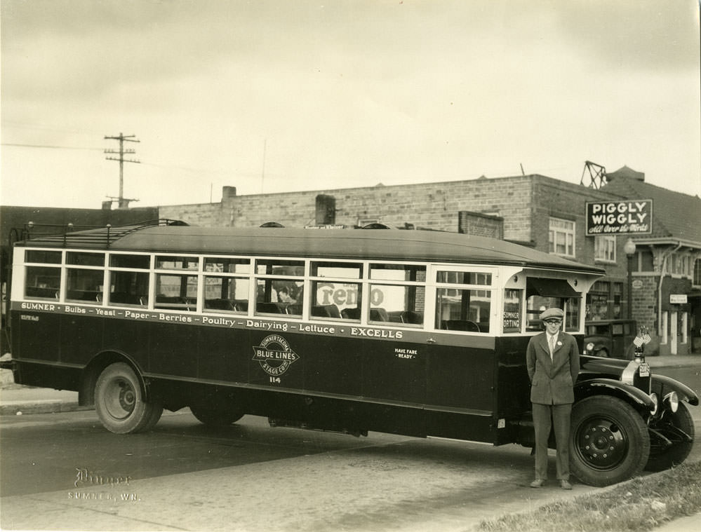 Blue Lines Company bus, 1930