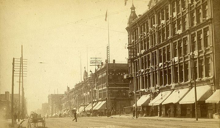 Pacific Avenue from Hotel Fife, May 1892