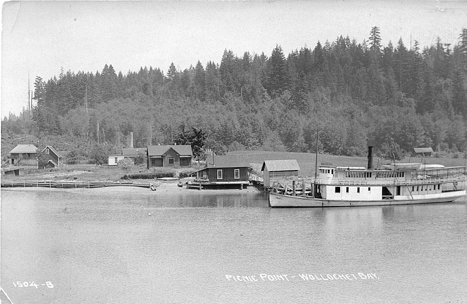 S.S. Crest at Picnic Point, Wollochet Bay, 1912