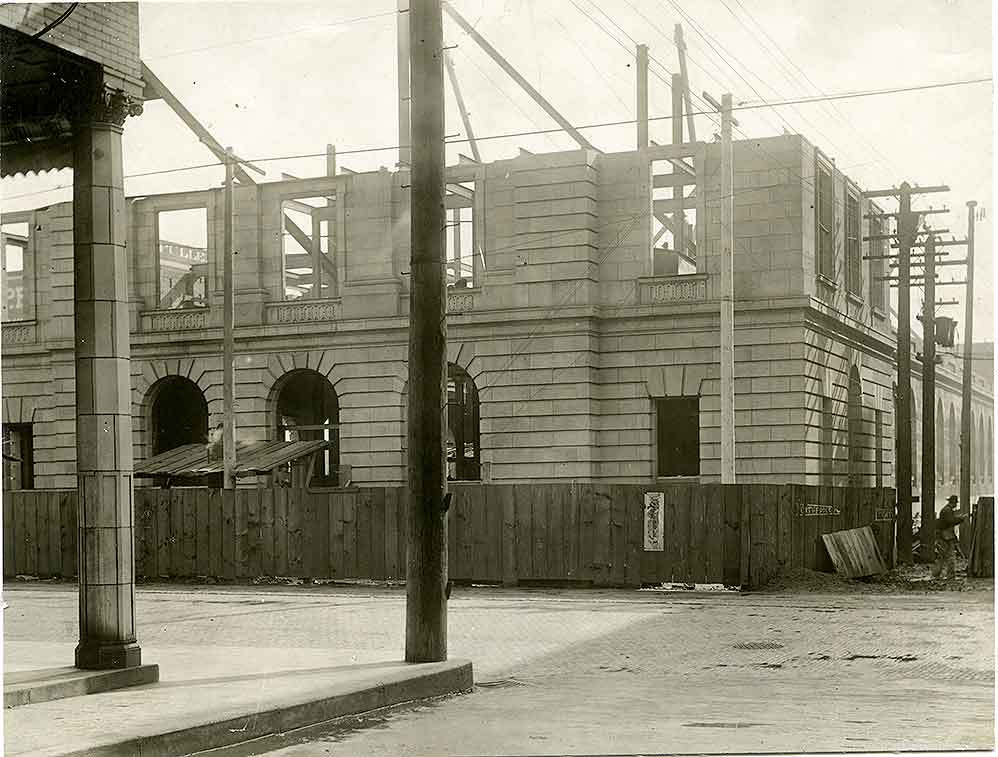 Construction of the Tacoma United States Post Office, Court House, and Customs House March 1, 1909