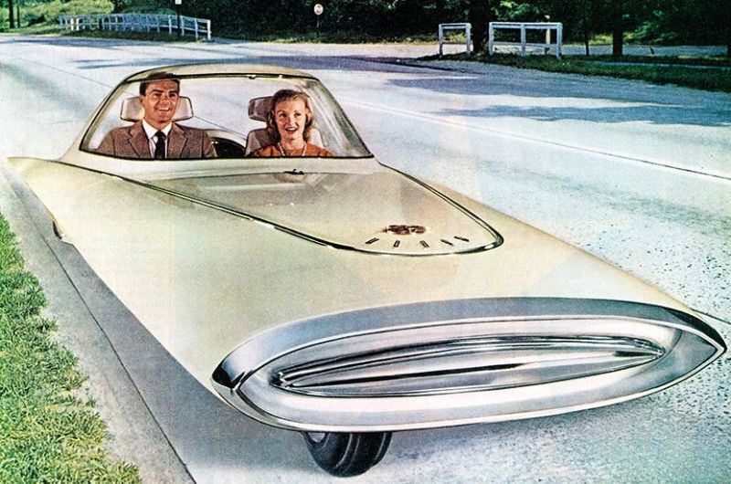 1961 Ford Gyron: Two-Wheeled Gyrocar that was created for Research and Marketing Purpose