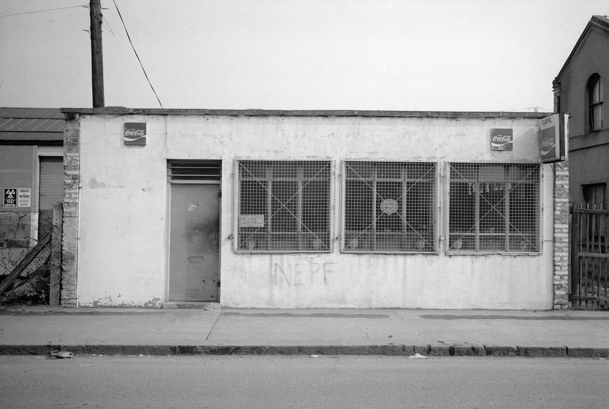 Cafe, Nine Elms Lane, Nine Elms, 1982