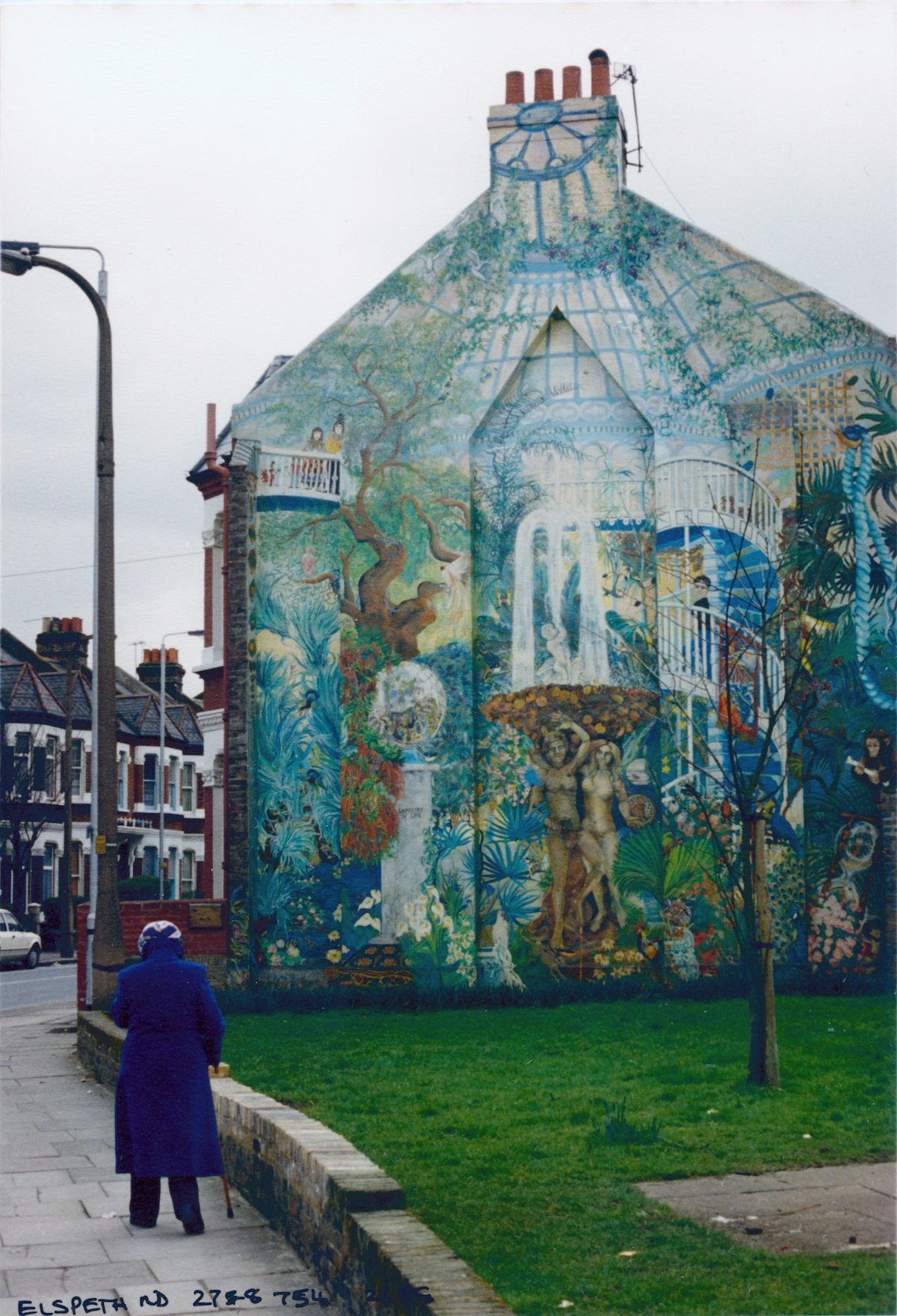 Tapestry of Life, Mural, Christine Thomas, Elspeth Rd, Lavender Hill, Battersea, 1988