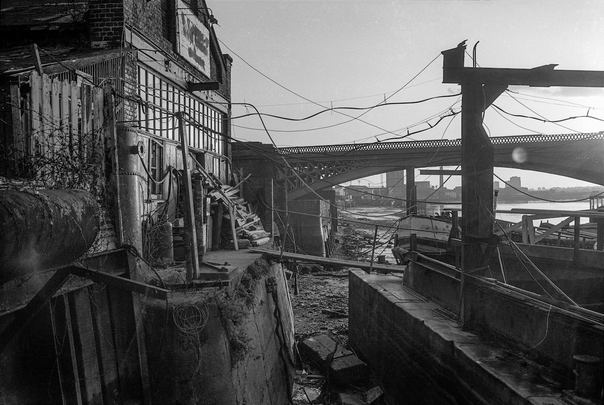 Albion Quay, River Thames, Battersea, 1983