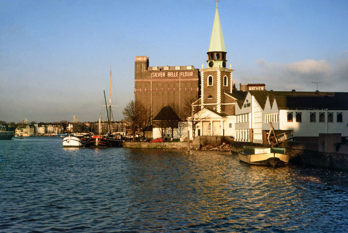 Silver Belle Flour, St Mary’s, Old Swan Wharf, Battersea, 1980
