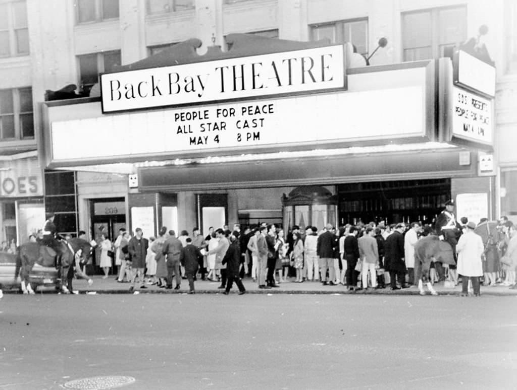 The sign out Back Bay Theatre in Boston, May 4, 1966.