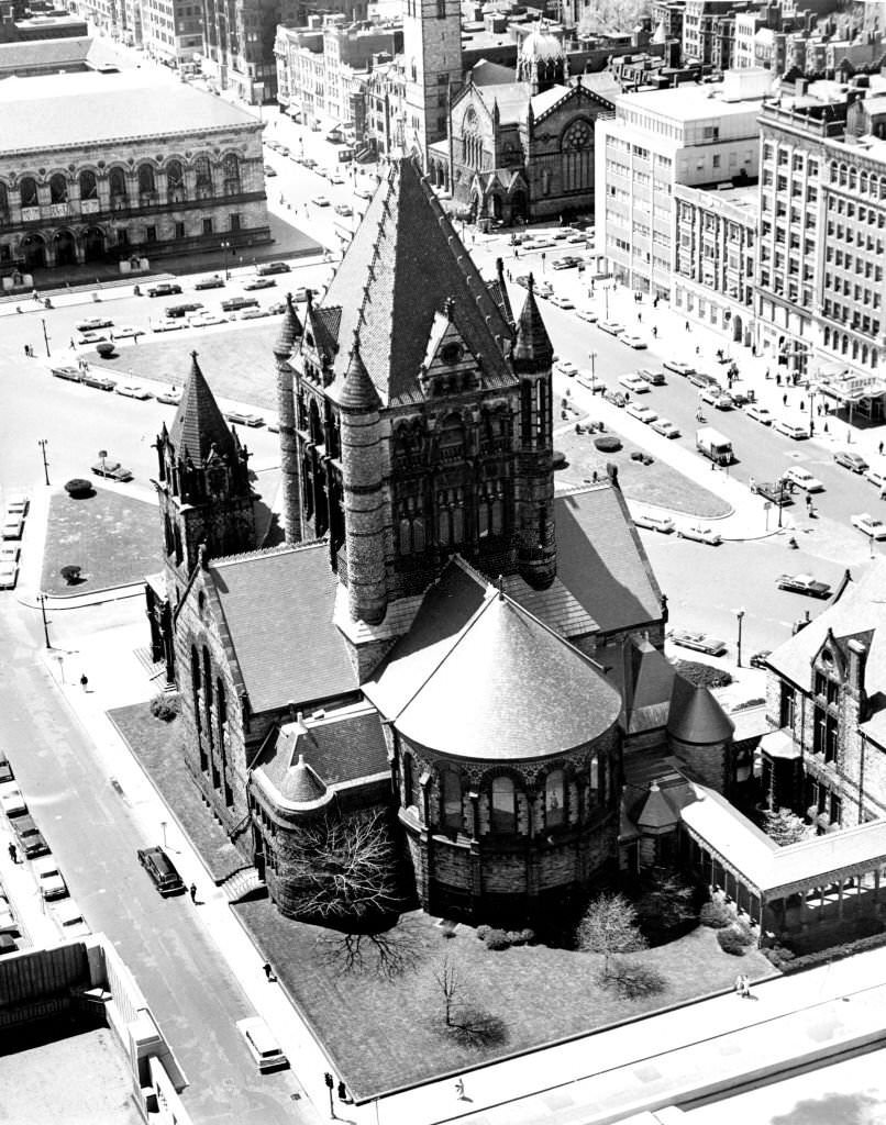 Trinity Church in Copley Square on May 7, 1962.