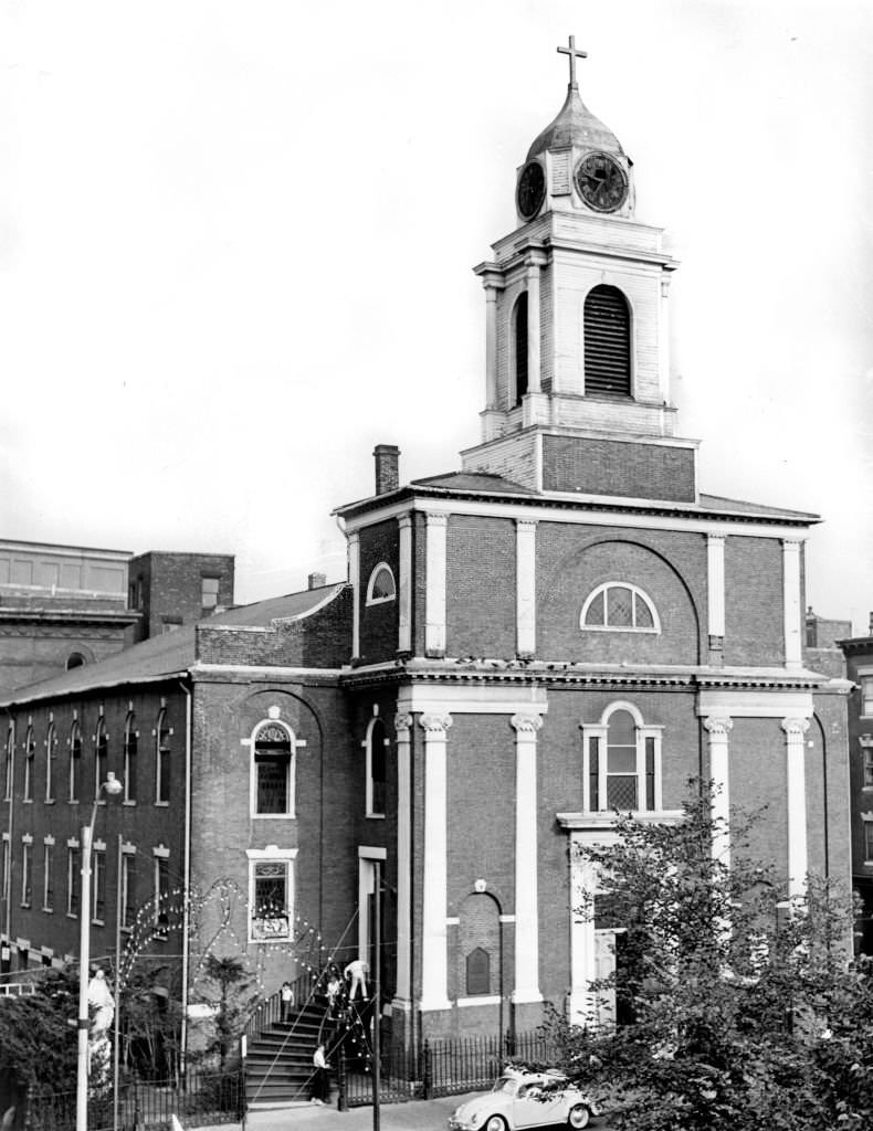 St. Stephen's Church on Hanover Street in Boston's North End, 1963.