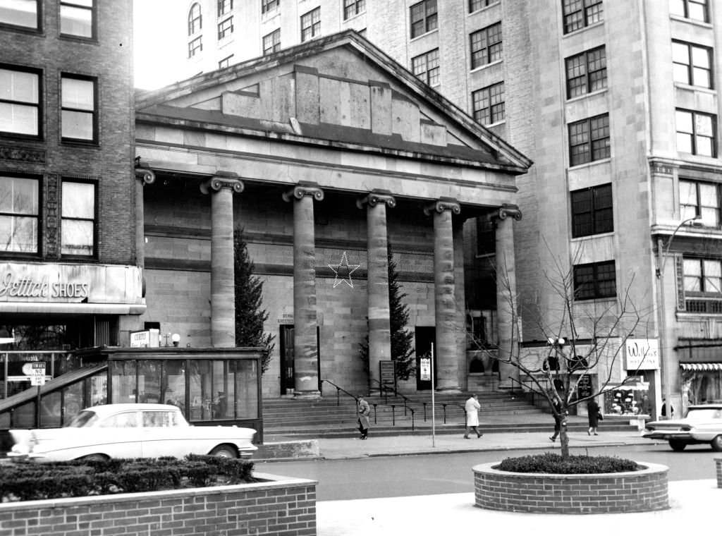 The exterior of the Cathedral Church of St. Paul in Boston, Dec. 13, 1962.