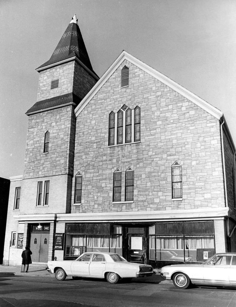 The Twelfth Baptist Church at 160 Warren St. in the Roxbury neighborhood of Boston on April 6, 1968.