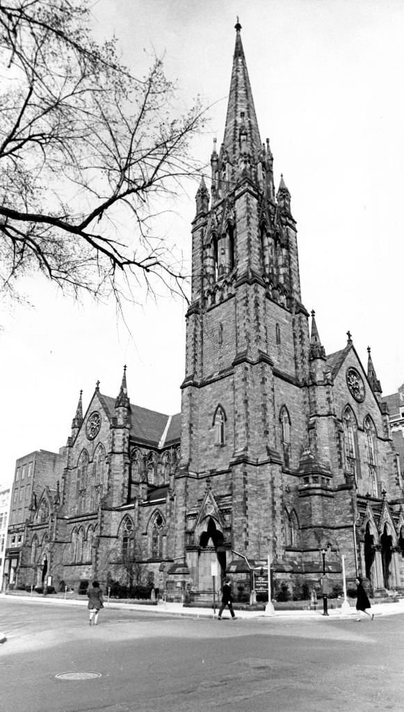 The Church of the Covenant on Newbury Street in Boston on April 10, 1968.