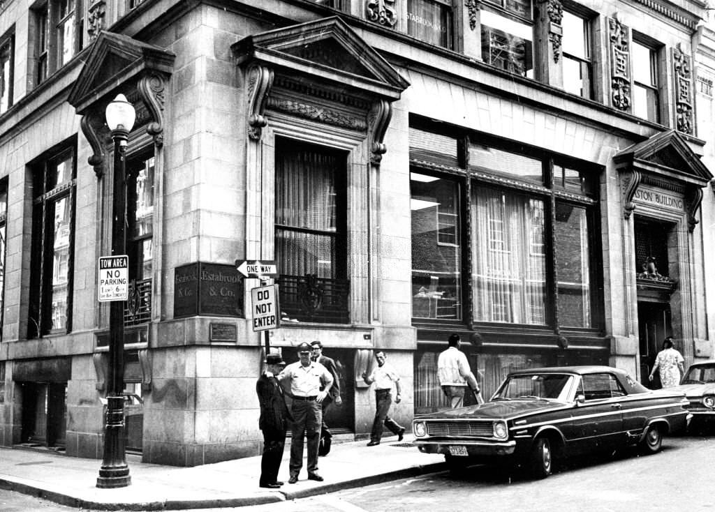 Estabrook & Co. in the Easton Building at 15 State St. in Boston, July 26, 1968.