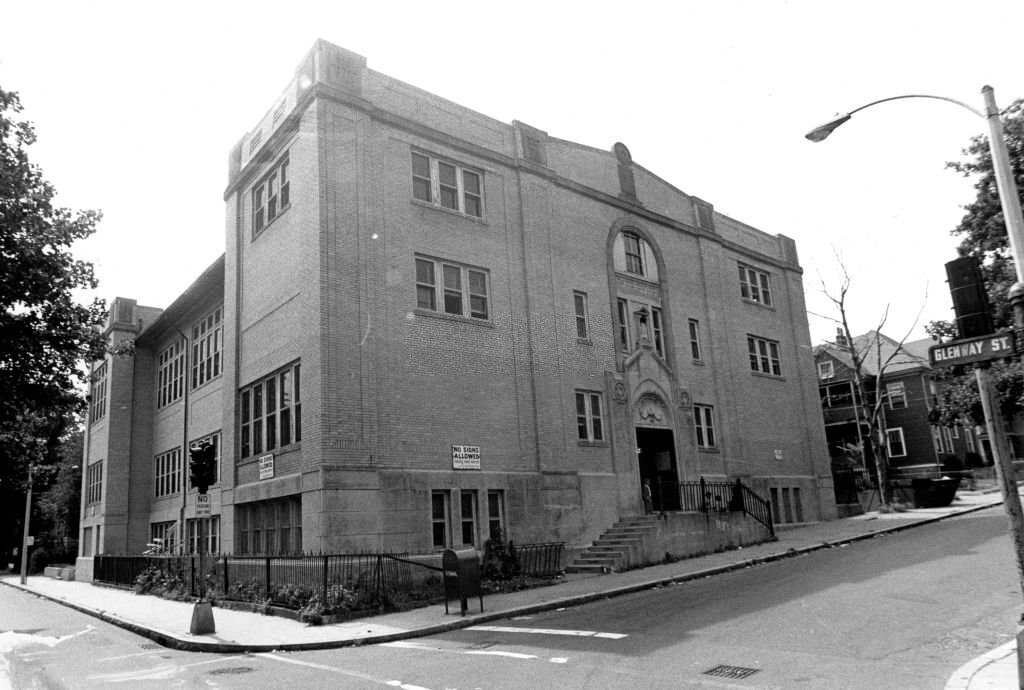 Temple Beth El on Bradshaw Street in the Dorchester neighborhood of Boston on Aug. 20, 1969.